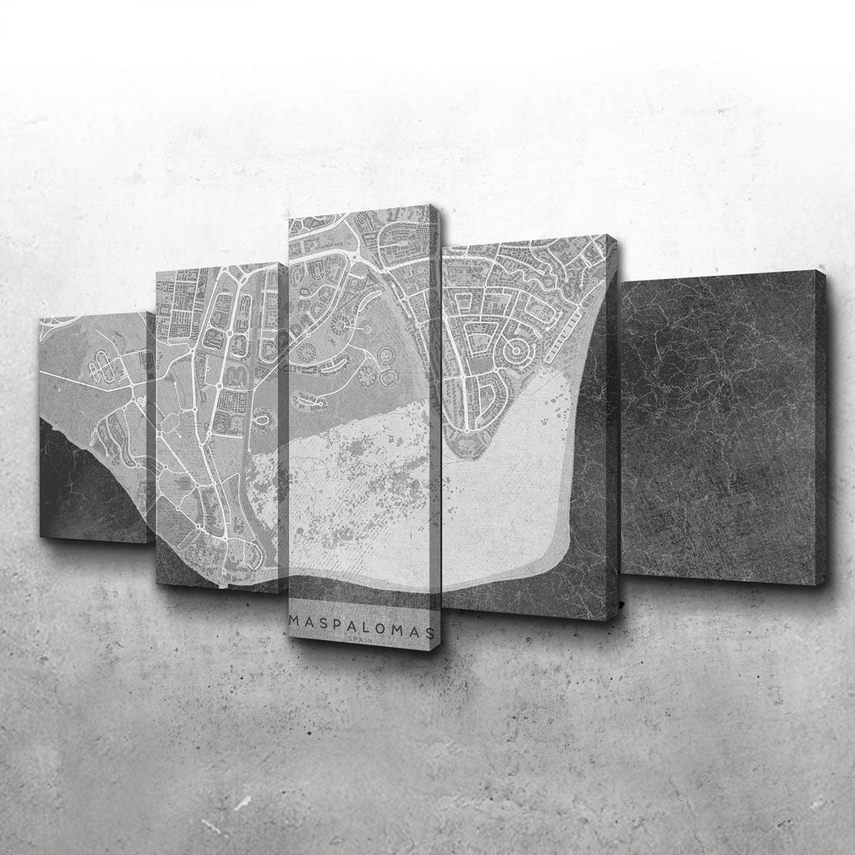 Exquisite Maspalomas Map 2 Wall Art for Your Home Decor