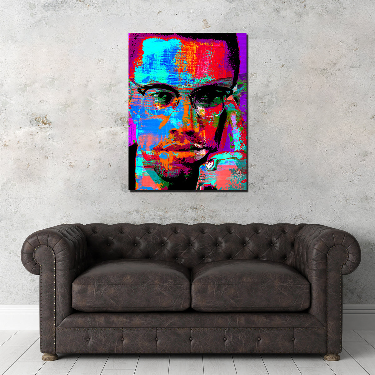 Stunning Malcolm X Wall Art by Stephen Chambers
