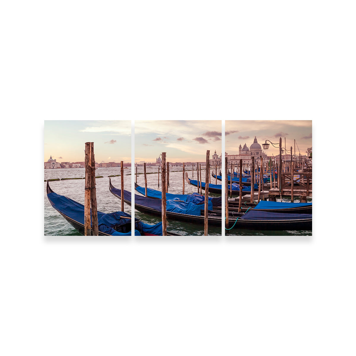 Exquisite Venice Gondolas & Santa Maria Della Salute Wall Art by Melanie Viola