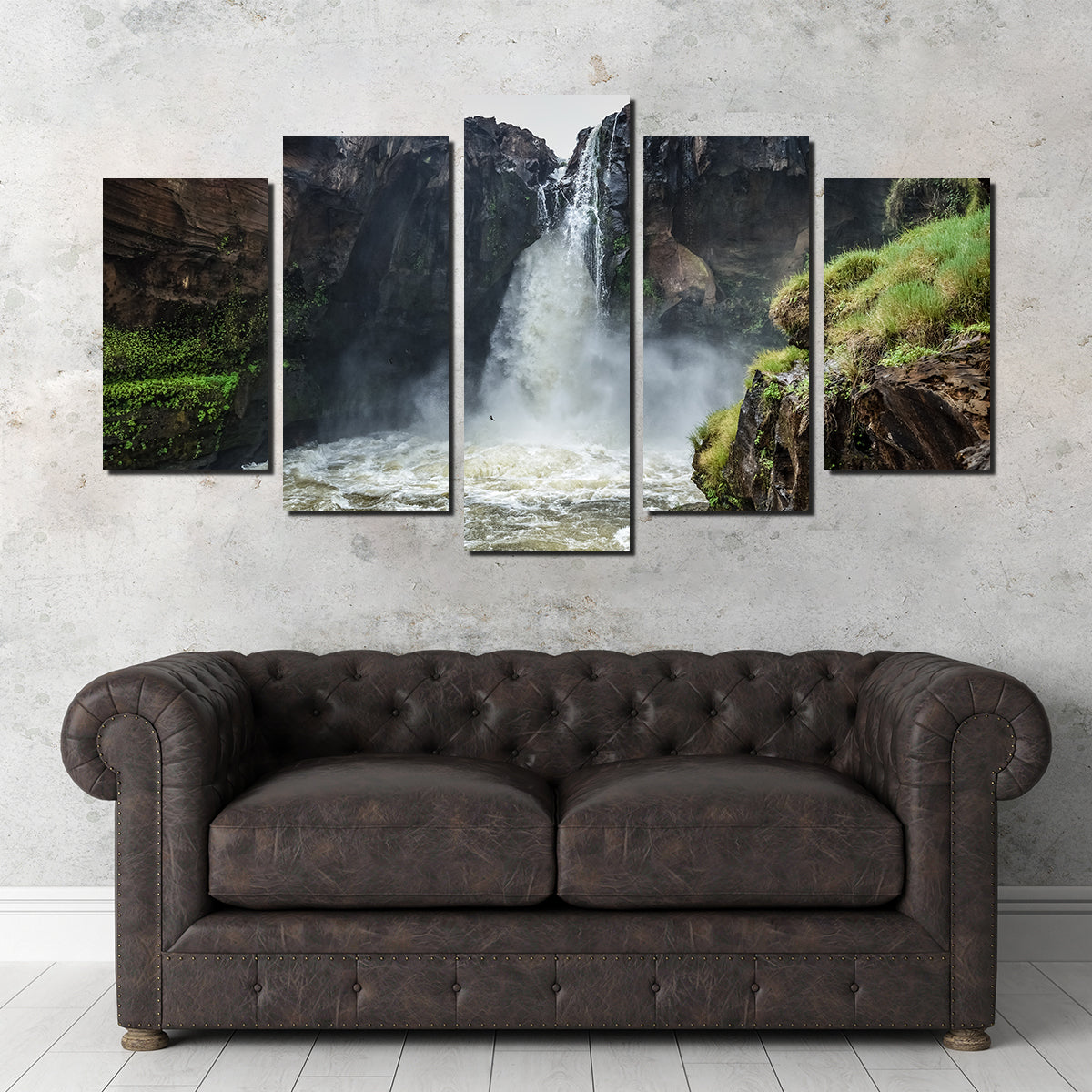 Brazilian Rio Farinha Waterfall Wall Art by Sofia Leite Fonseca