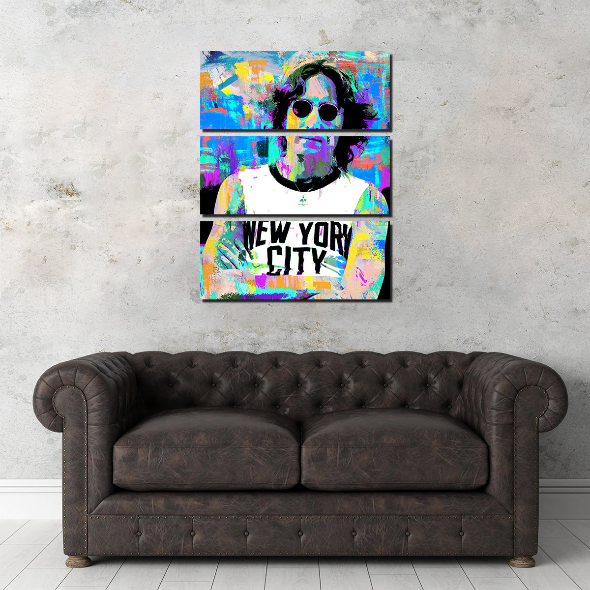 Iconic John Lennon NYC Wall Art by Stephen Chambers