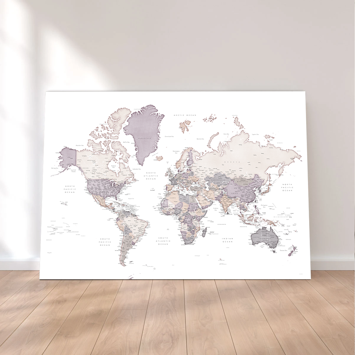 Exquisite World Map 16 Wall Art for Home Decor