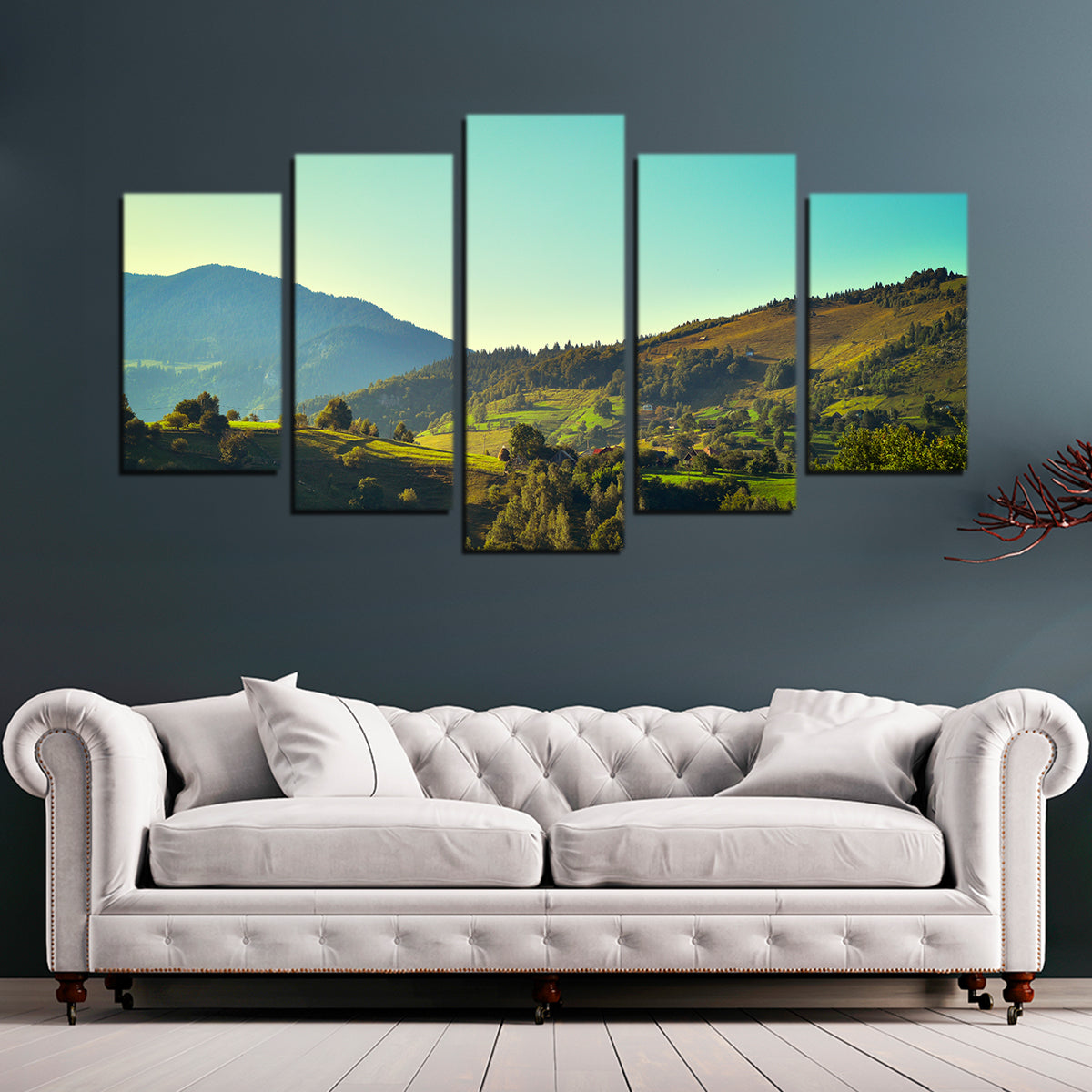 Exquisite 'Sunshine on Magura, Romania' Wall Art for Your Home Decor