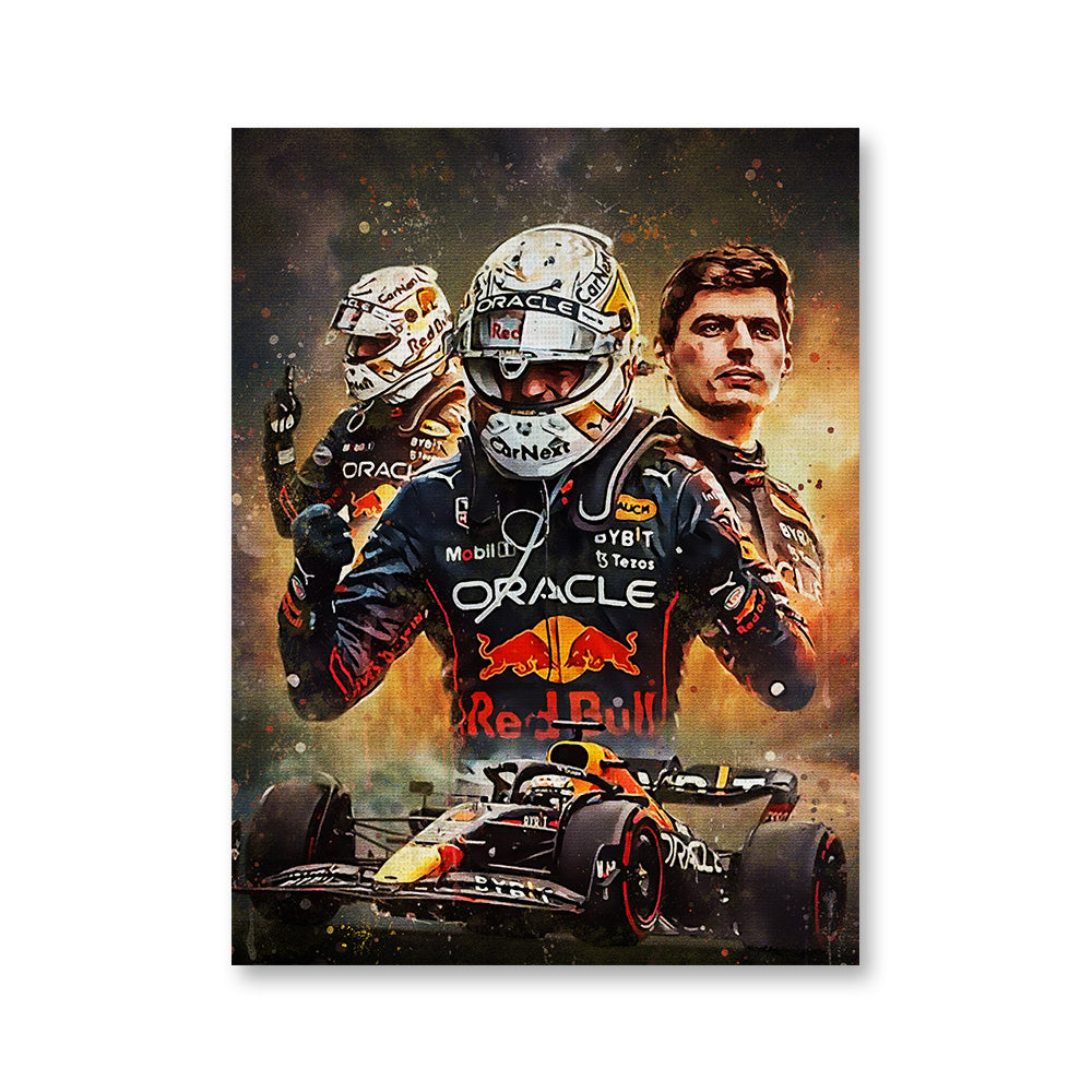 Max Verstappen F1 Racing Wall Art - Stunning Canvas Print