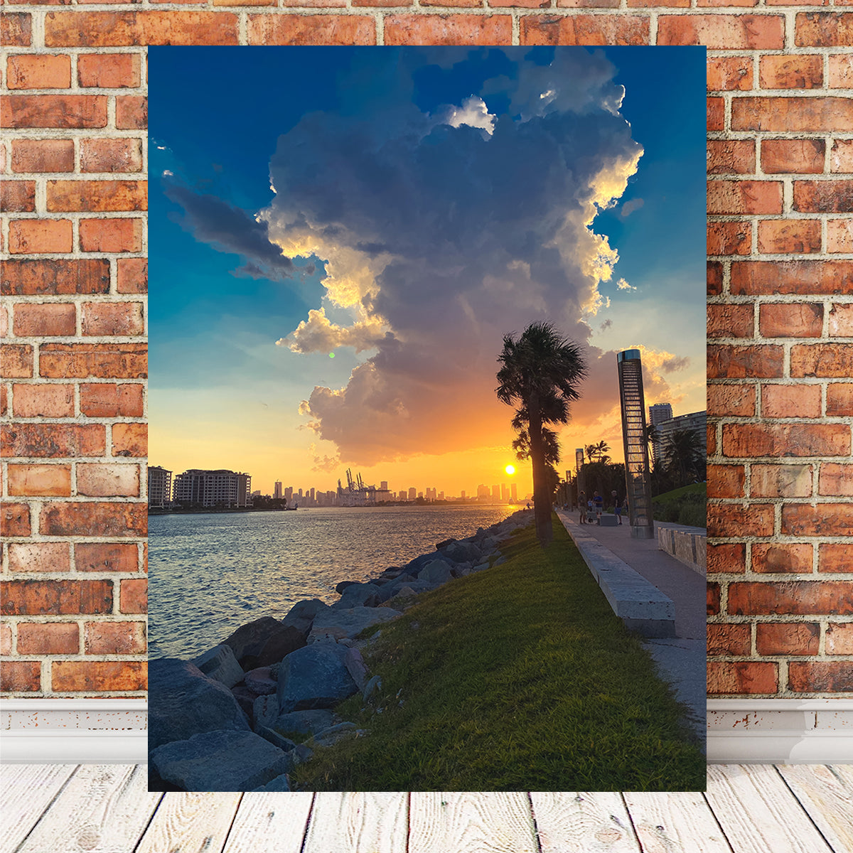 Stunning Sun Over Miami Wall Art by Charity Dos Santos