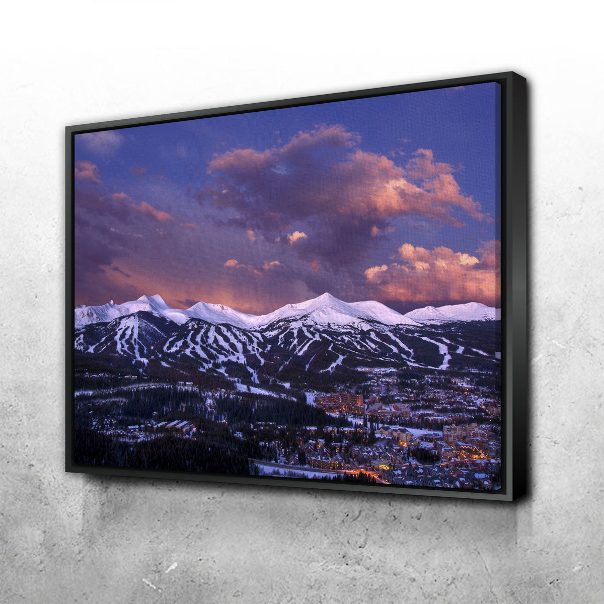 Stunning Breckenridge Wall Art - Sustainable Pine Frame & Museum Quality Canvas