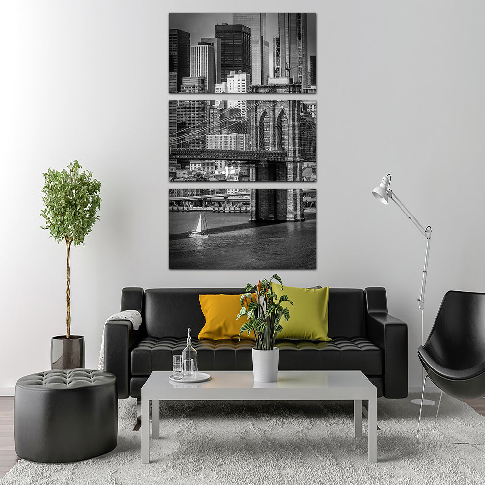 Stunning Brooklyn Bridge & Lower Manhattan Wall Art by Melanie Viola