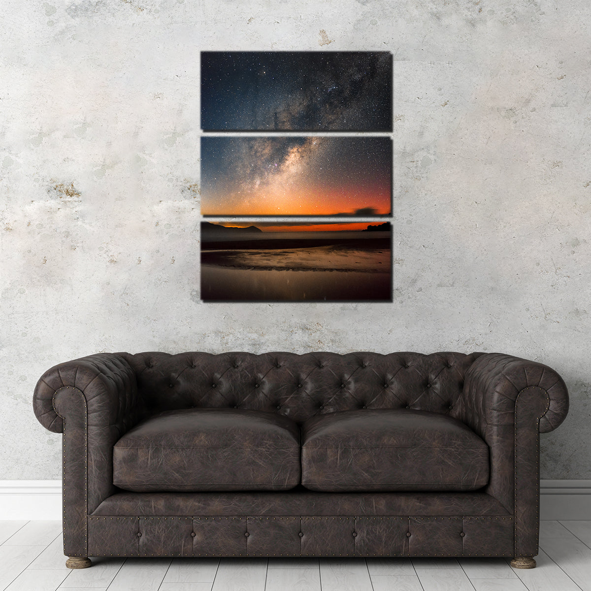 Exquisite The Sea & Milky Way Wall Art by Sofia Leite Fonseca