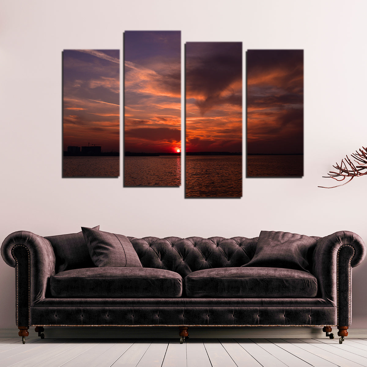 Stunning Bucharest Sunset 1 Wall Art for a Captivating Home Decor