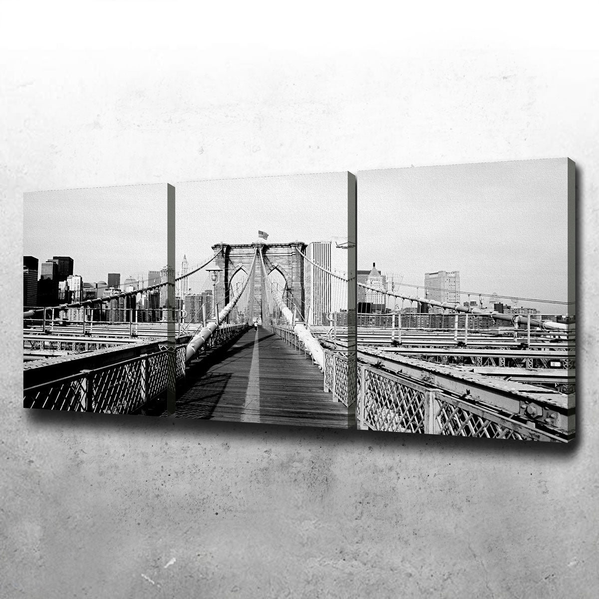 Stunning Brooklyn Bridge Flag Wall Art for Home Decor