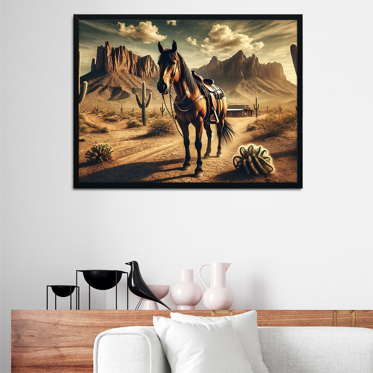 Exquisite Wild West Quarter Horse Wall Art for Stunning Decor