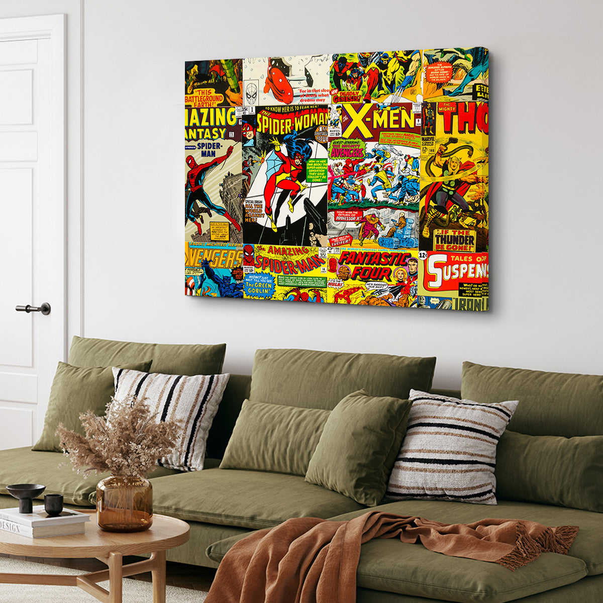 Unique Vintage Comic Covers Wall Art for Stunning Decor