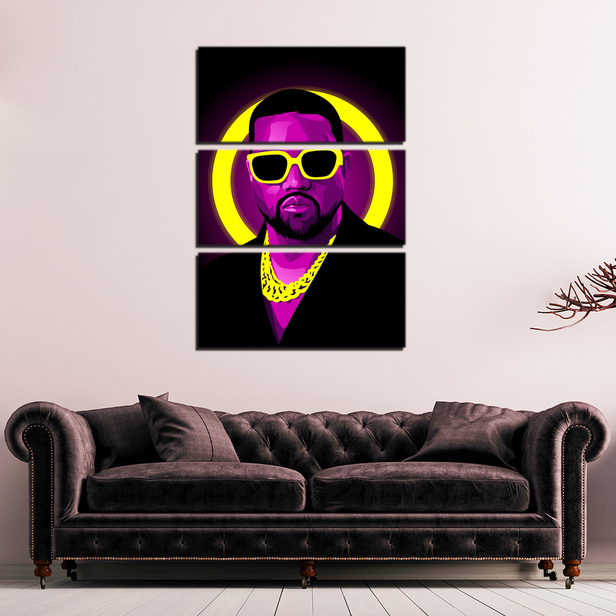 Stylish Kanye West Shades Wall Art for Trendy Decor