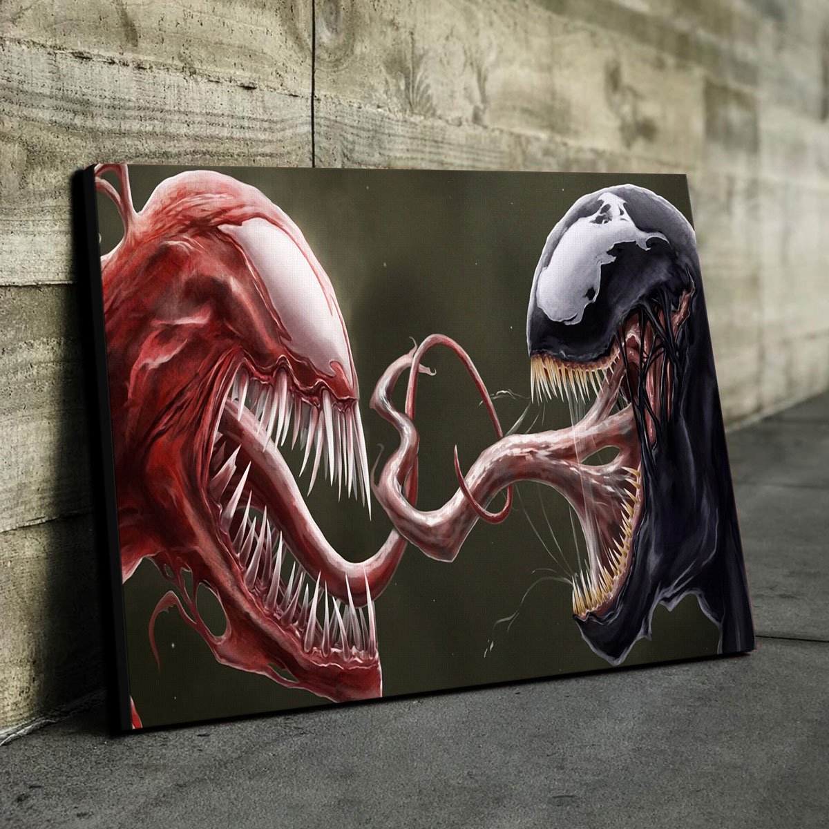 Epic Venom vs. Carnage Wall Art for Comic Fans