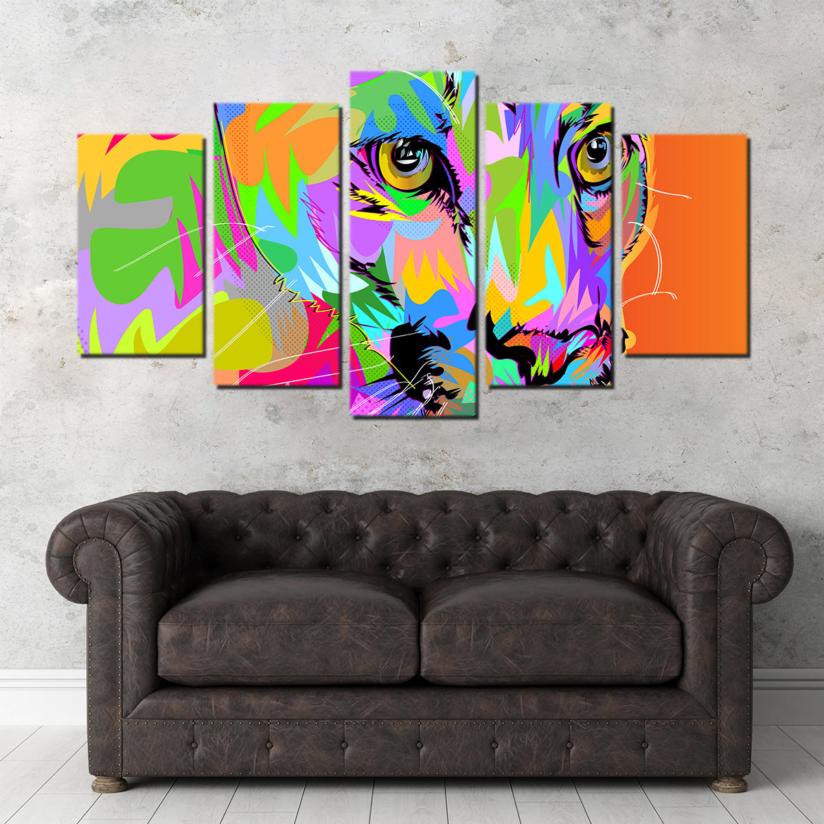 Vibrant Colorful Panther Wall Art for Stunning Decor