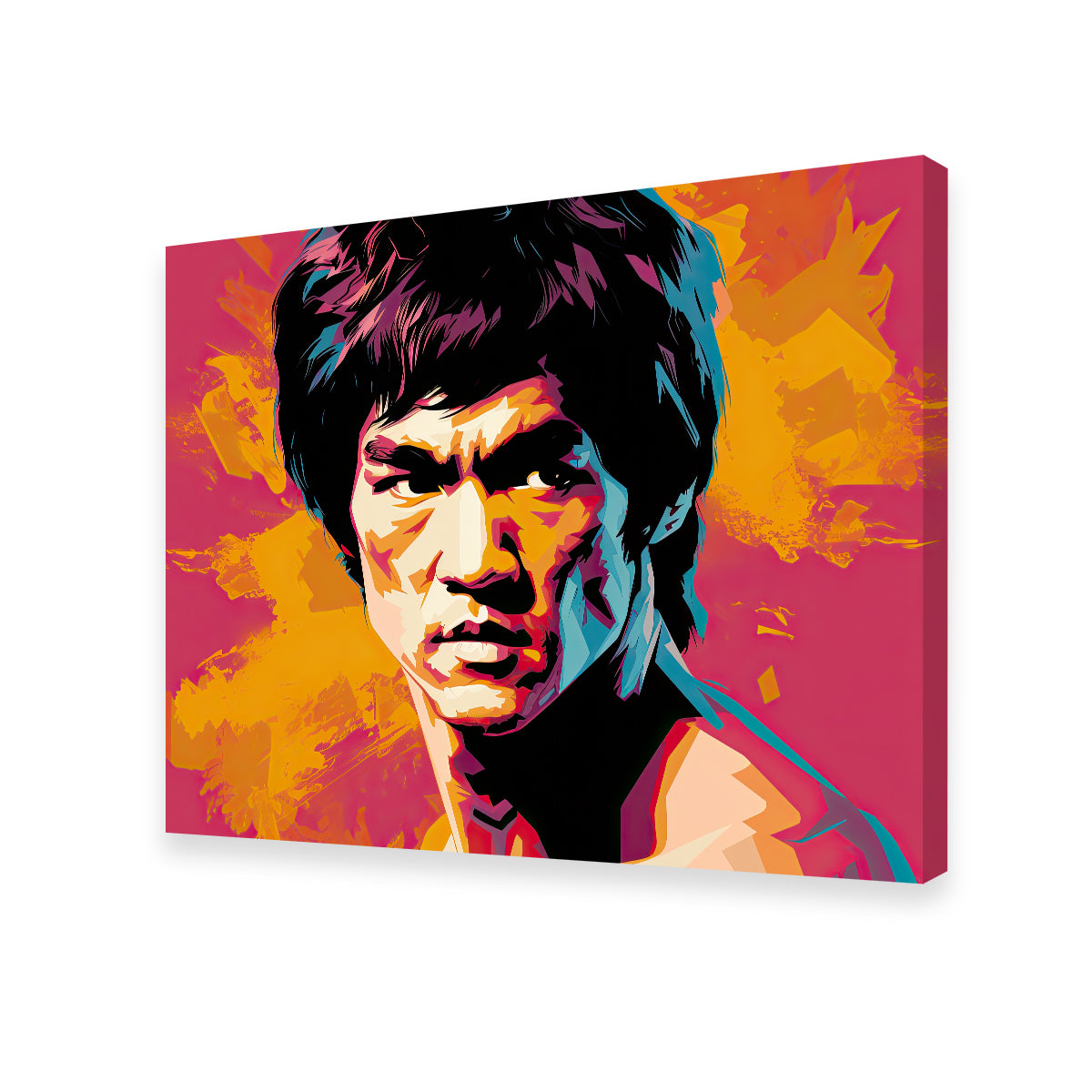 Bruce Fierce Wall Art by Ralph & Laura Design - Museum-Quality Canvas