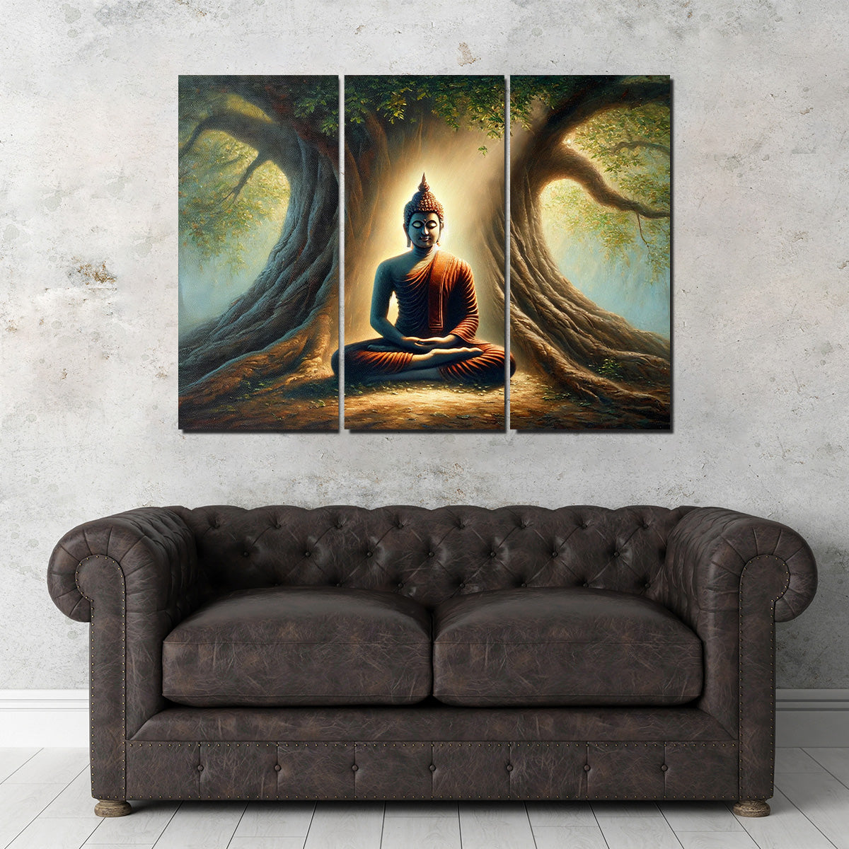 Exquisite Buddha Meditating Canvas Print