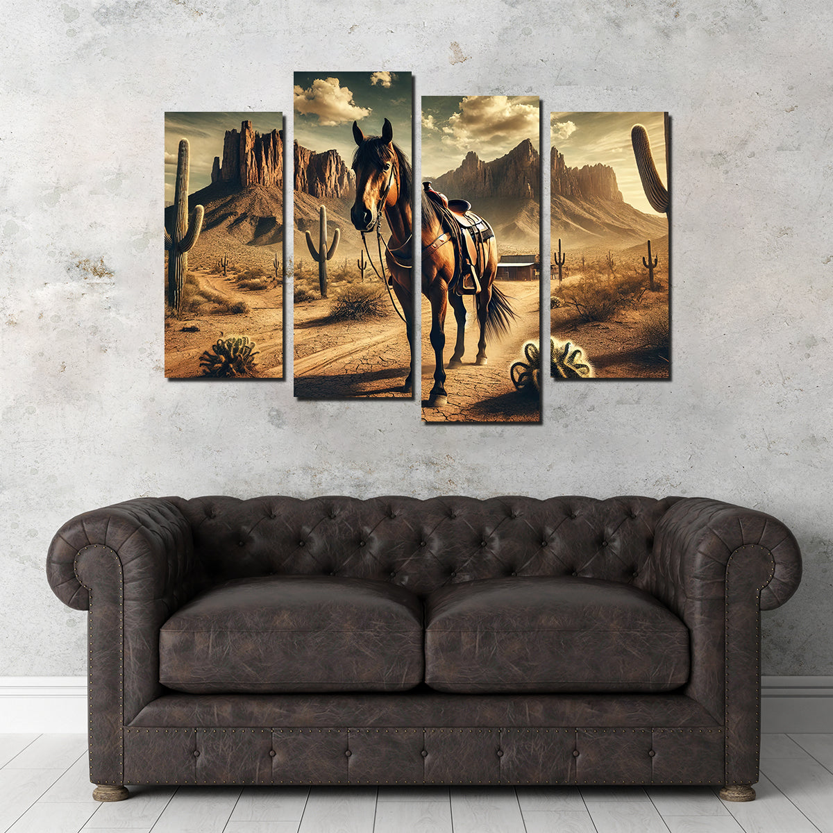 Exquisite Wild West Quarter Horse Wall Art for Stunning Decor