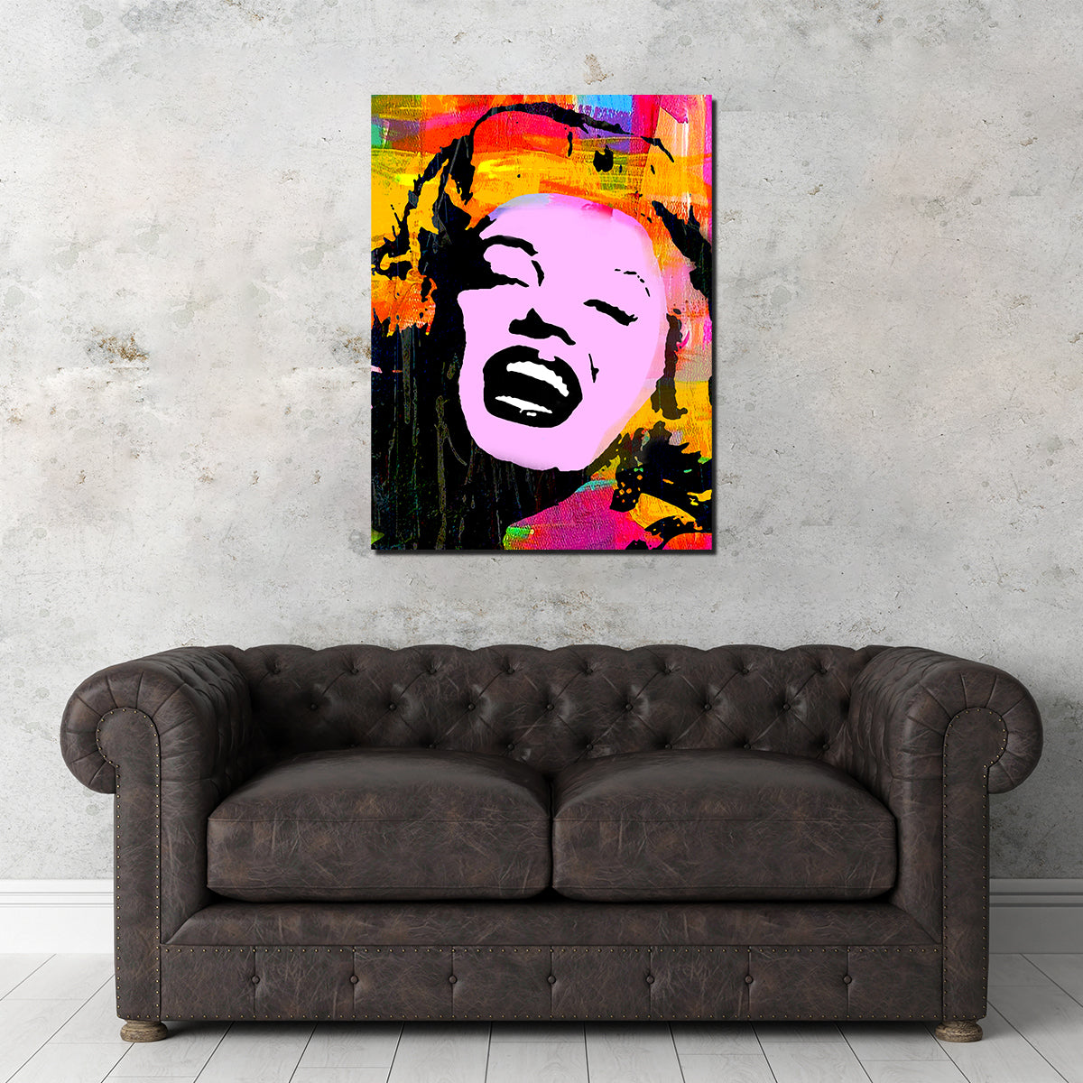 Stunning Marilyn Pink Wall Art by Stephen Chambers
