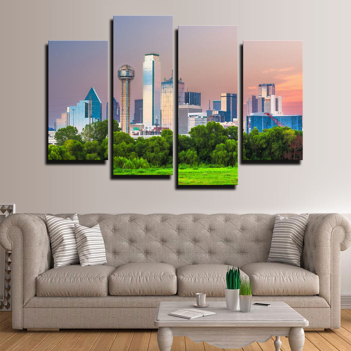 Gorgeous Dallas Skyline Wall Art for Stunning Home Decor