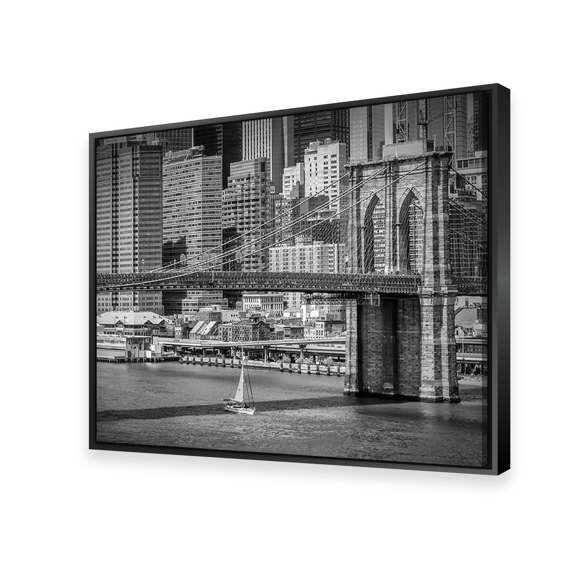 Stunning Brooklyn Bridge & Manhattan Skyline Wall Art by Melanie Viola