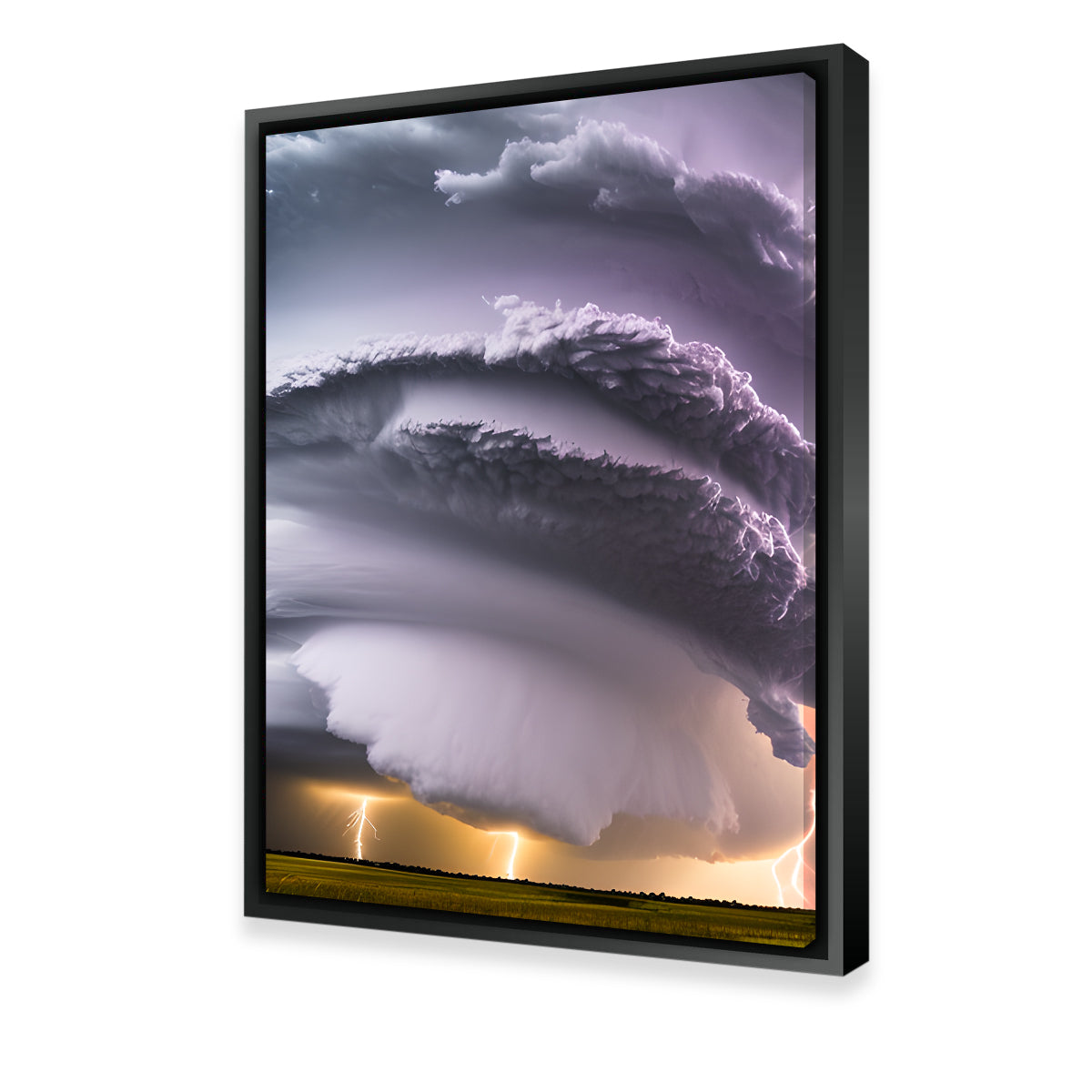 Epic Thunderstorm Supercell Wall Art - Dina Rolle's Stunning Creation