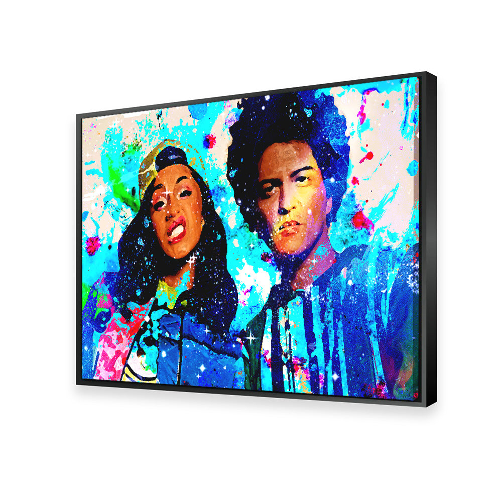 Stunning Bruno Mars & Cardi B Wall Art by Studiodtalk
