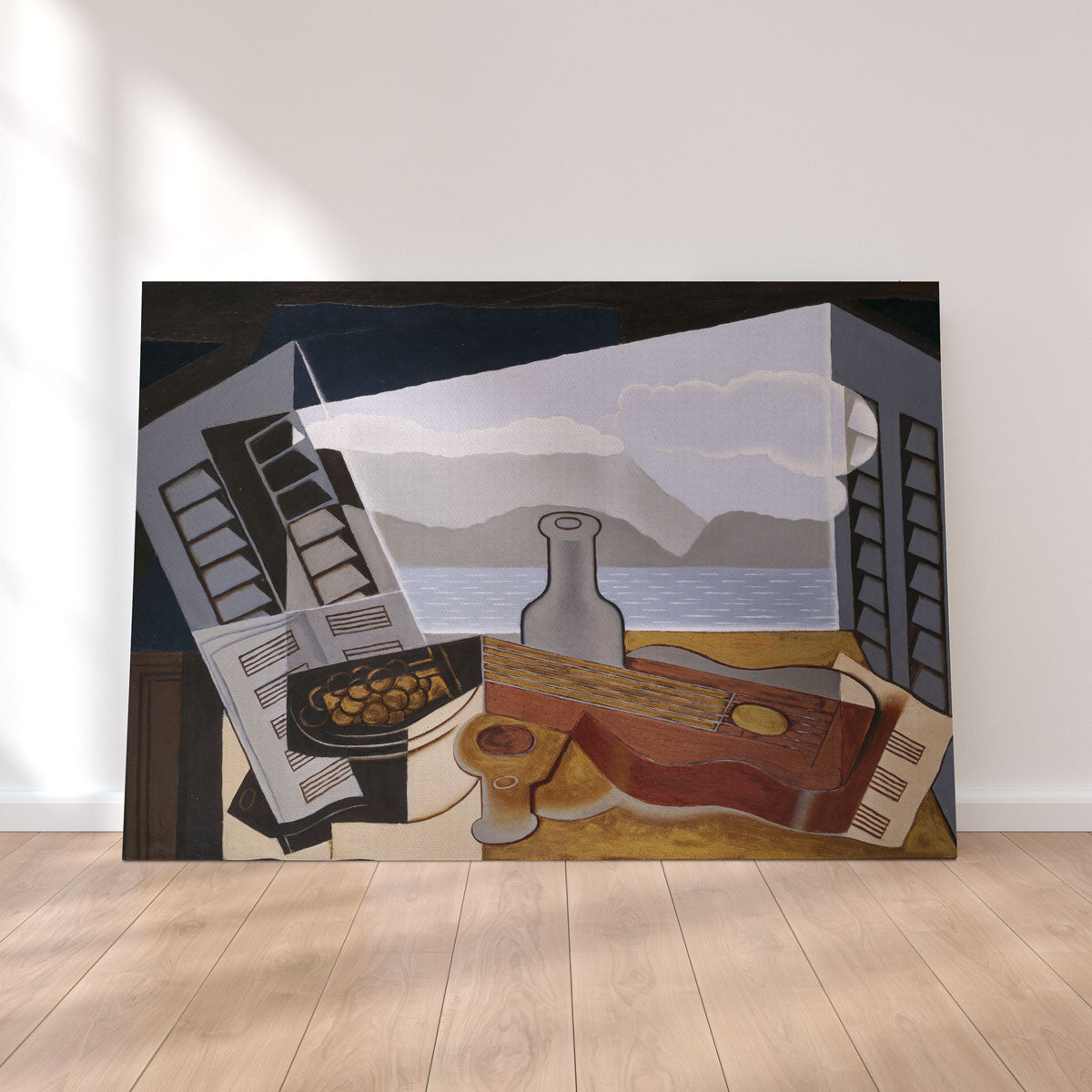 Exquisite La Fenêtre ouverte Wall Art by Juan Gris