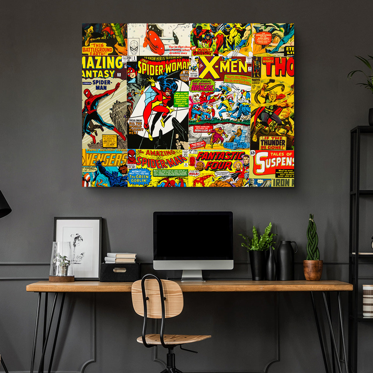 Unique Vintage Comic Covers Wall Art for Stunning Decor