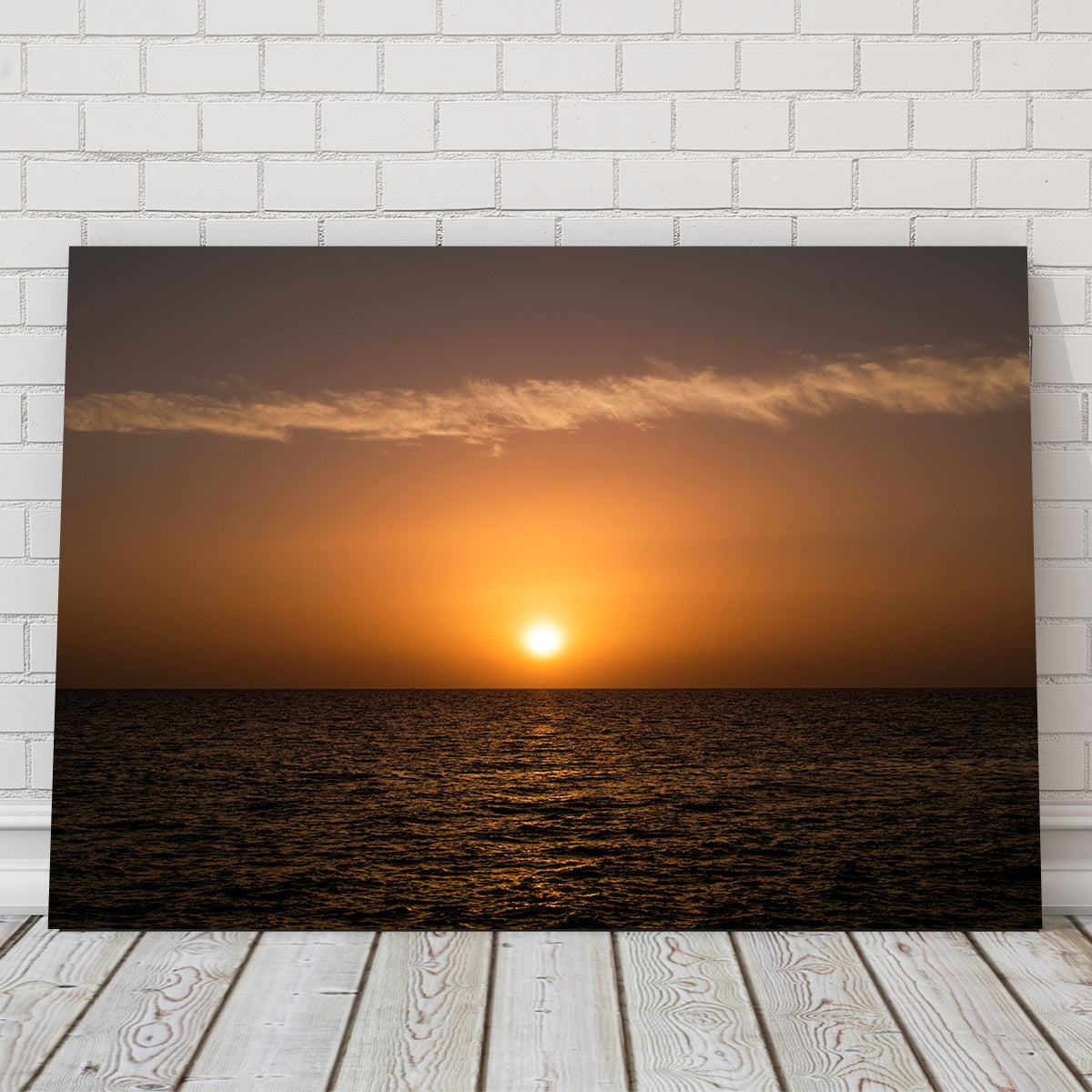 Stunning Marina di Pisa Sunset 2 Wall Art by George Sorin