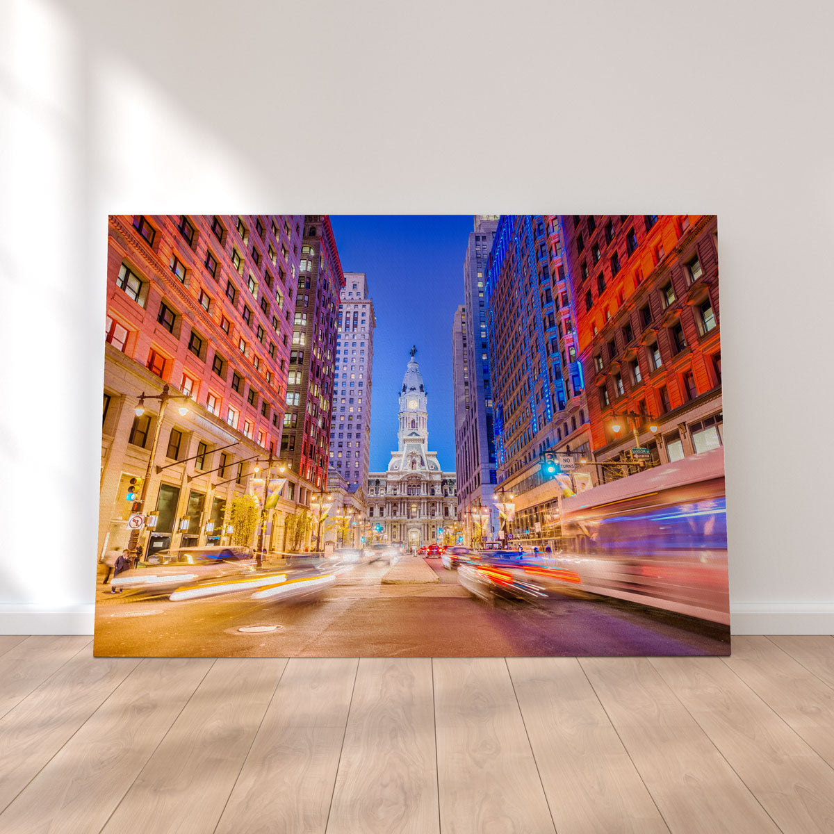Stunning Broad Street with City Hall Wall Art for Home Decor