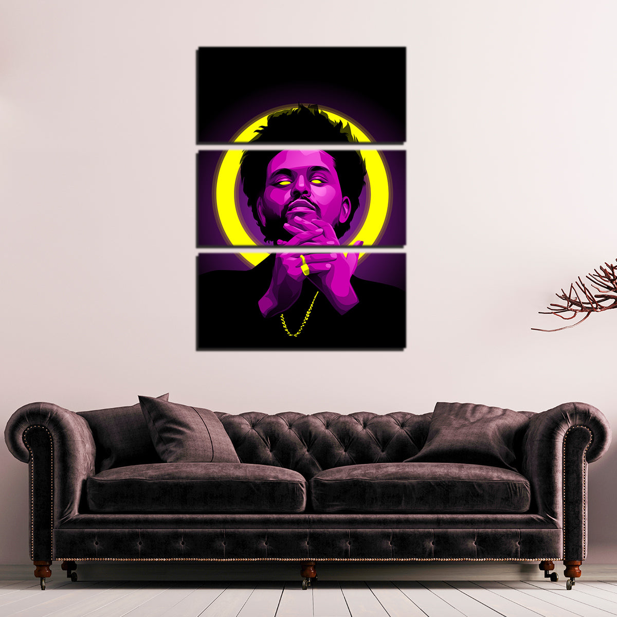 The Weeknd Wall Art - High - Quality Sustainable Museum - Style Canvas Print