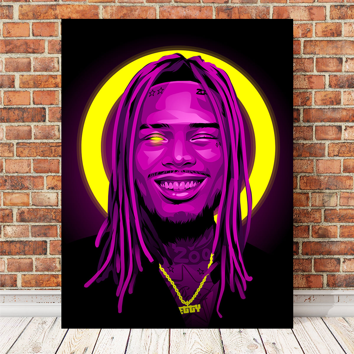 Fetty Wap Stunning Wall Art by Tovu Yovi
