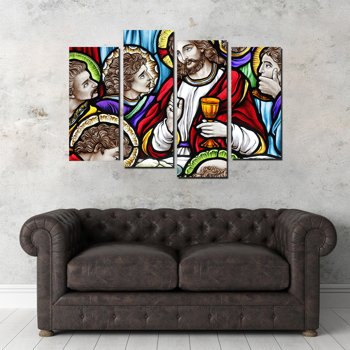 Exquisite Last Supper Canvas Print