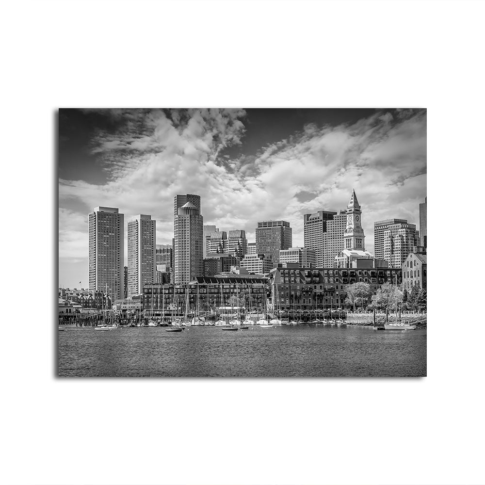 Stunning Boston Skyline North End Wall Art by Melanie Viola