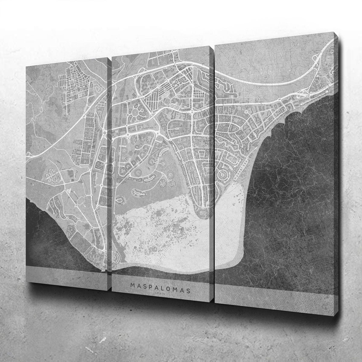Exquisite Maspalomas Map 2 Wall Art for Your Home Decor