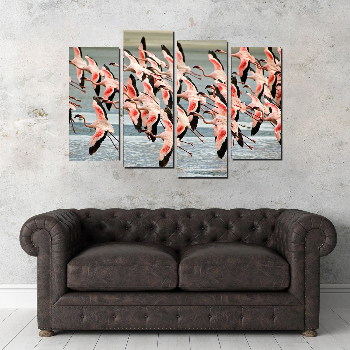 Exquisite Flamingos in Tanzania Wall Art for Your Home Decor