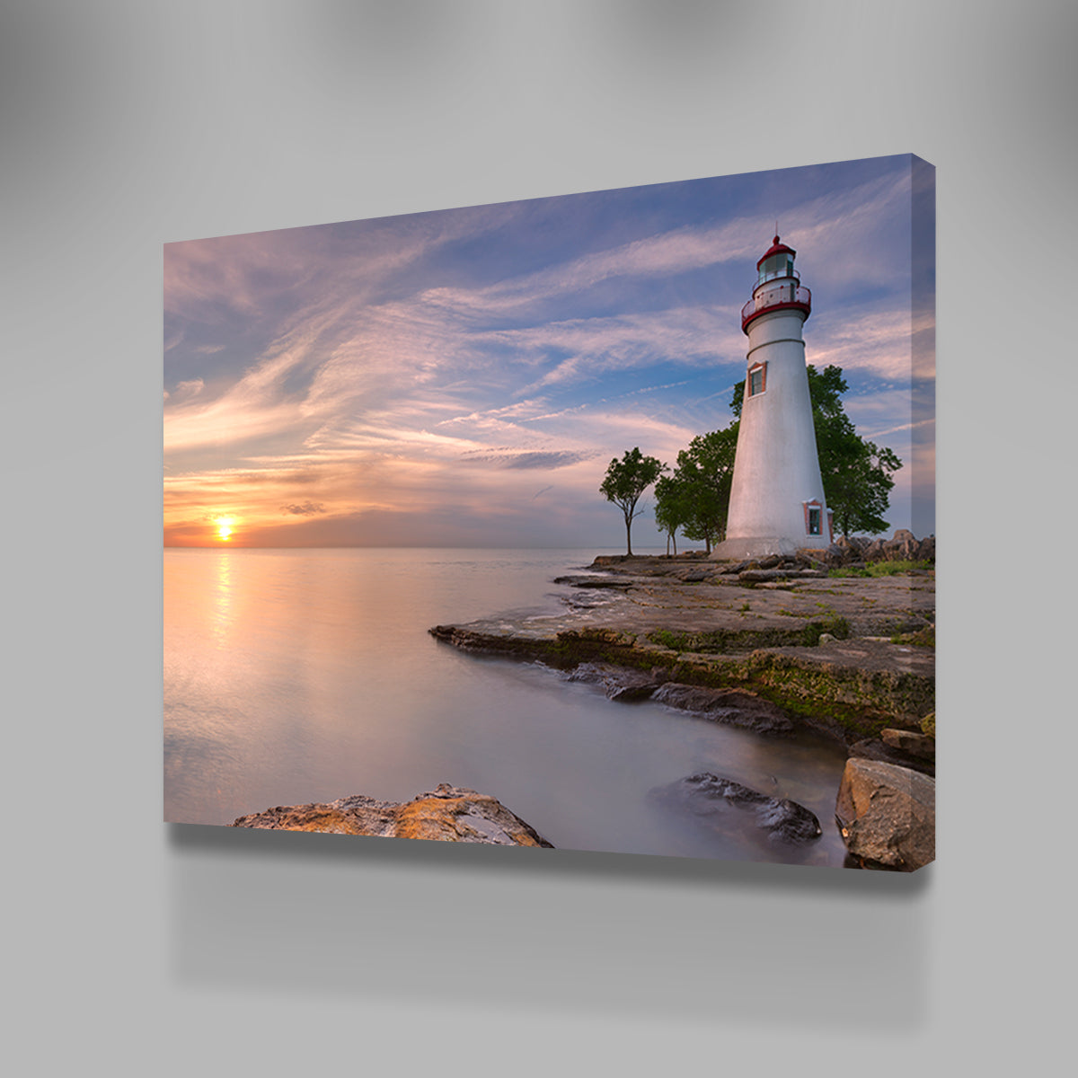 Gorgeous Marblehead Lighthouse on Lake Erie Wall Art for Stunning Decor