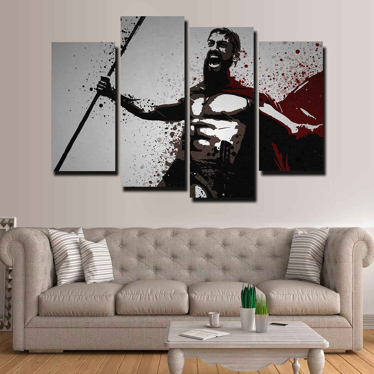 This is Sparta Stunning Wall Art by TM Creative Design