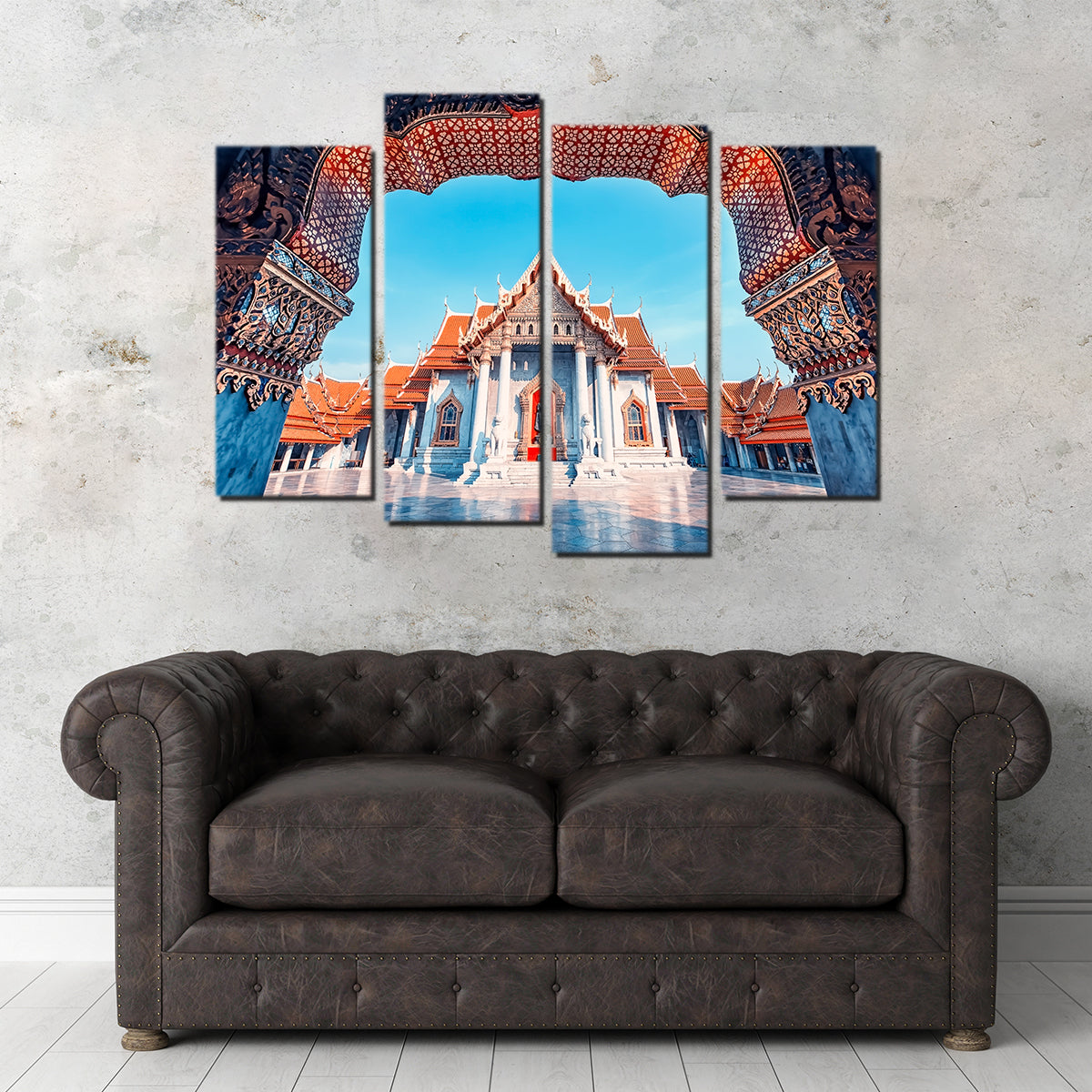 Exquisite Marble Temple Wall Art by Manjik Pictures