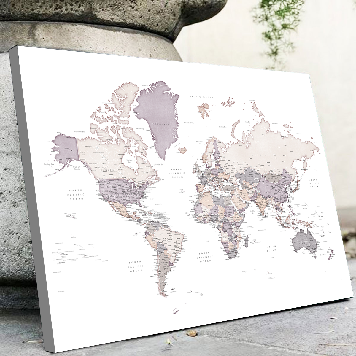 Exquisite World Map 16 Wall Art for Home Decor