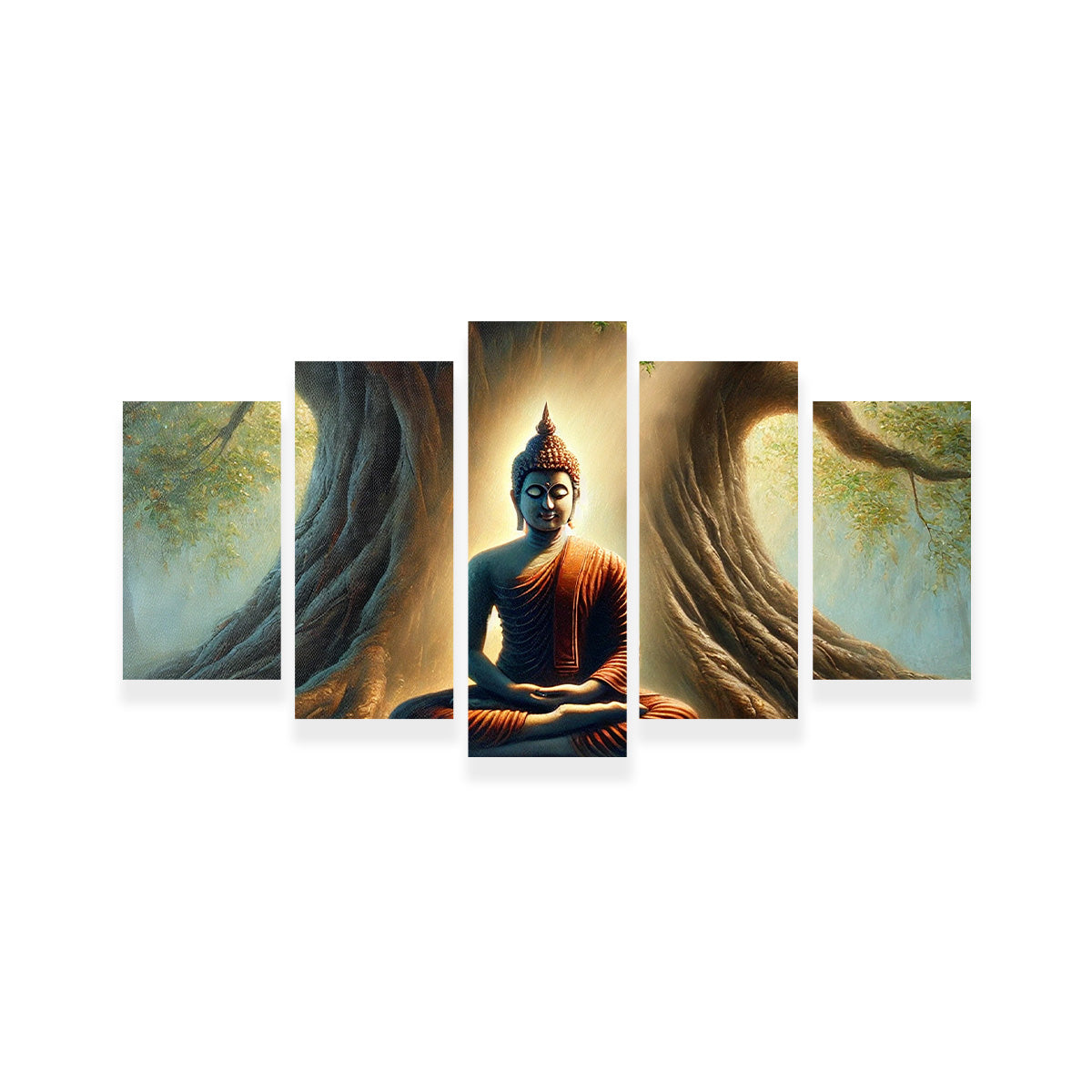 Exquisite Buddha Meditating Canvas Print