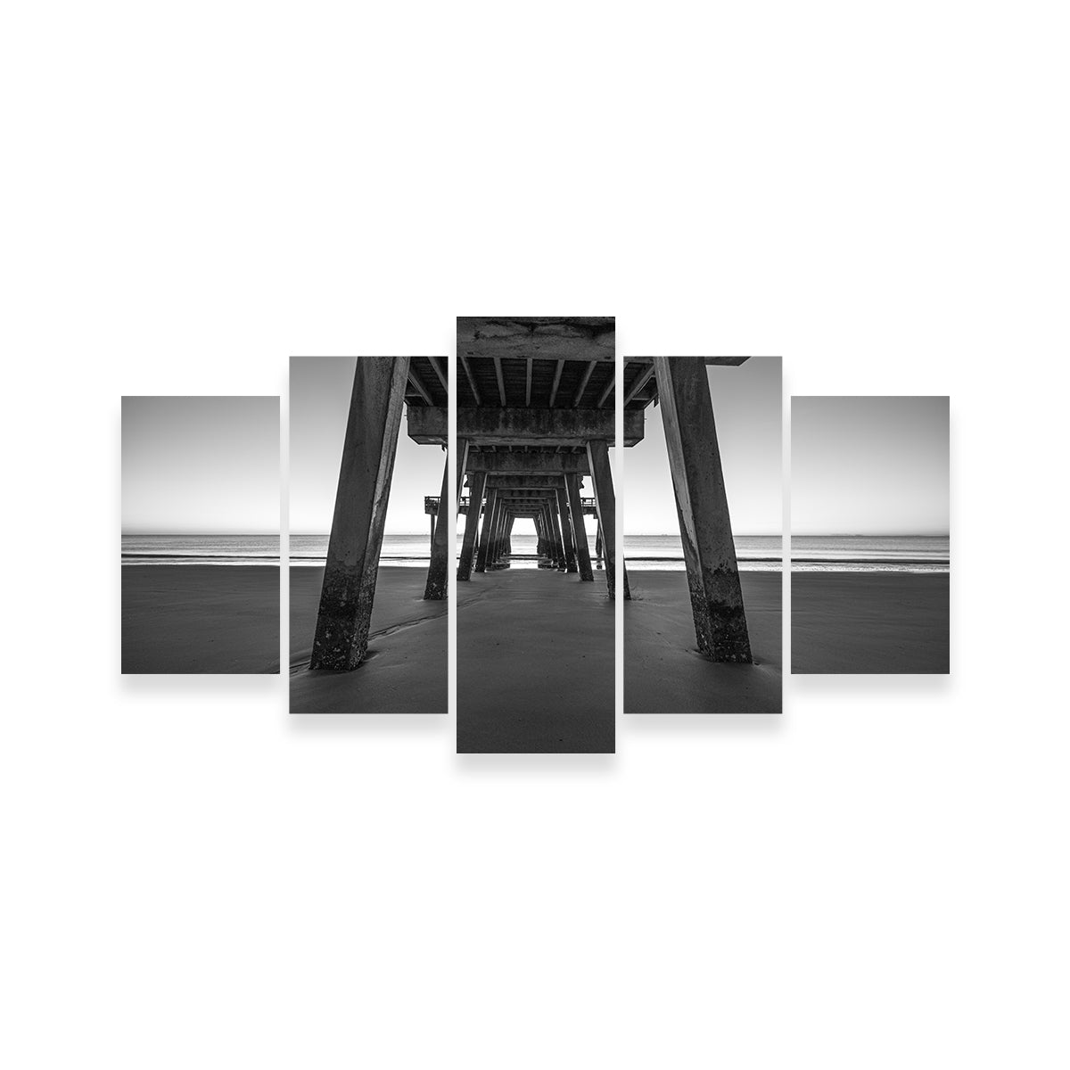 Stunning Tybee Island Black & White Wall Art by Barry Pack