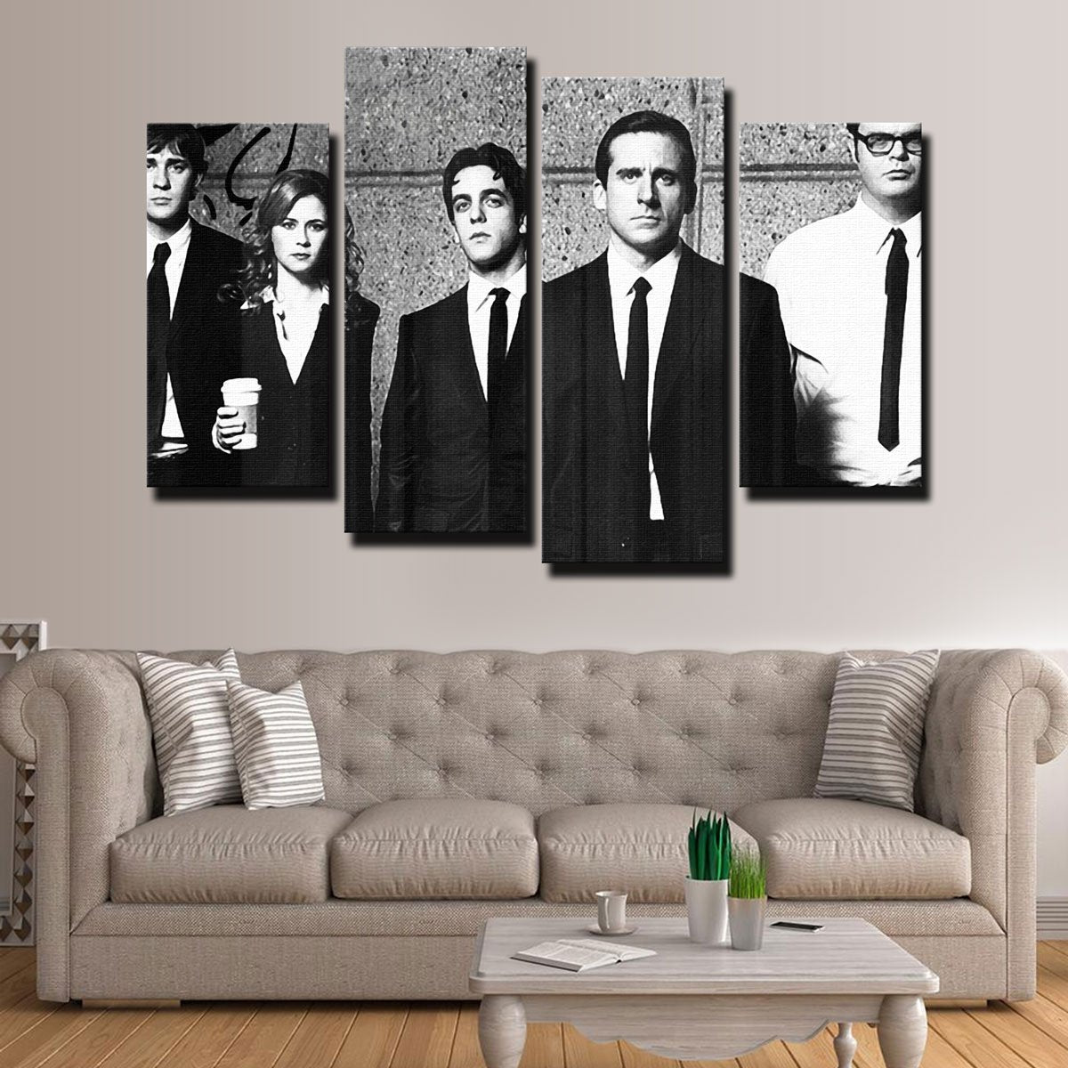 Stylish Office Wall Art with Sustainable Pine Frames
