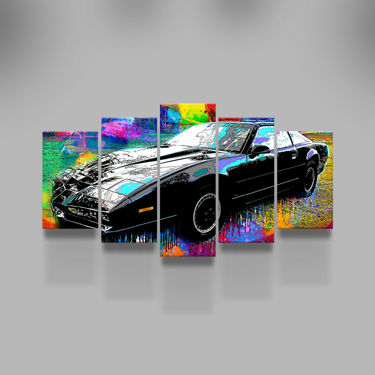 Knight Rider Wall Art - Stunning Handmade Canvas Print