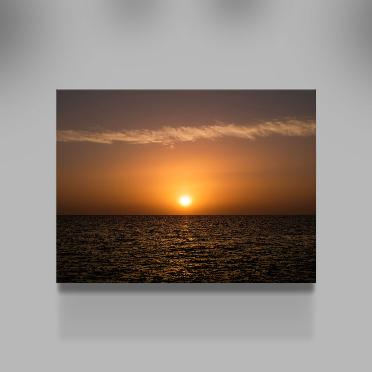 Stunning Marina di Pisa Sunset 2 Wall Art by George Sorin