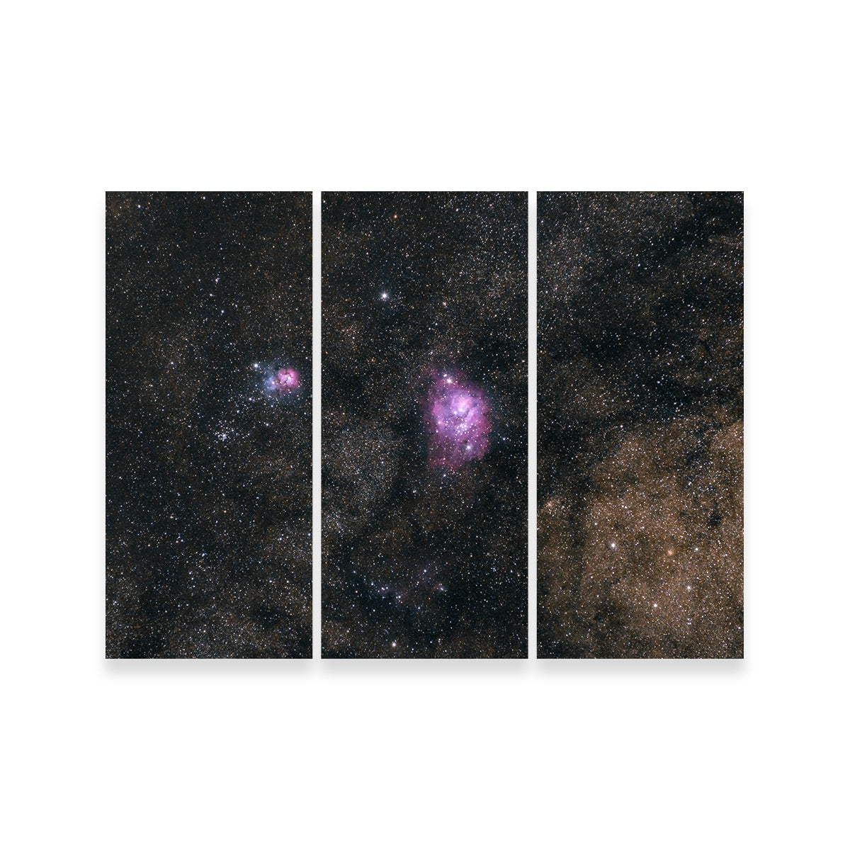 Stunning Lagoon and Trifid Nebula Wall Art by Sofia Leite Fonseca