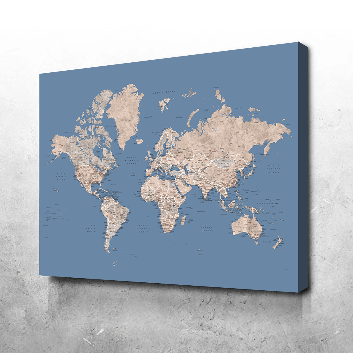 Stunning 2024 World Map Wall Art for Decorative Appeal