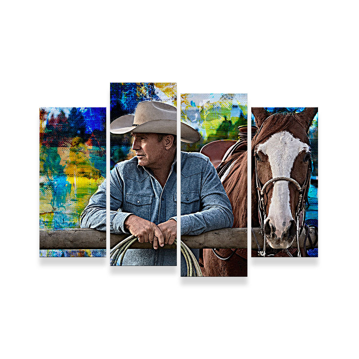 Stunning John Dutton & Horse Wall Art for Your Home Decor