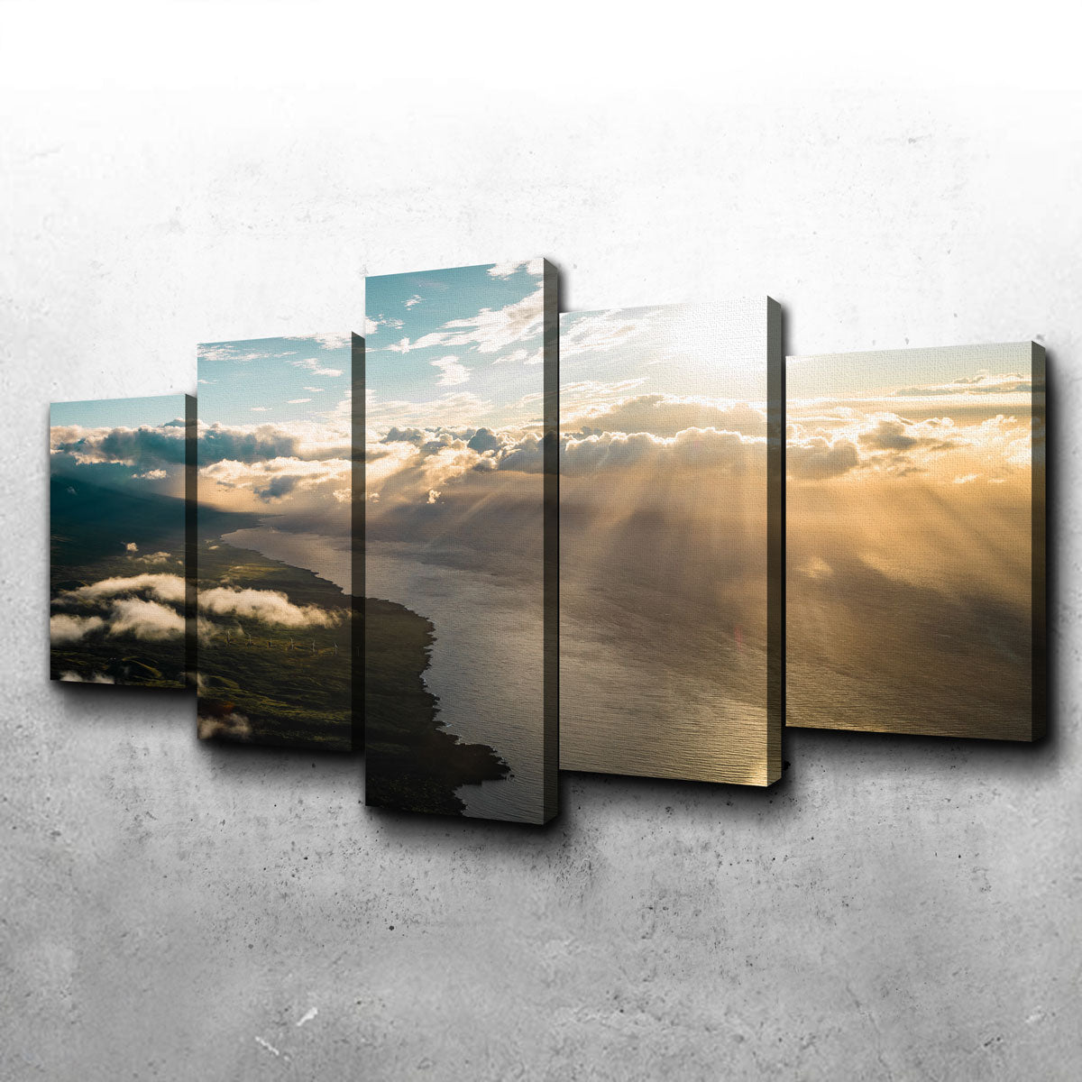 Breathtaking Maui From Above Wall Art by Lucas Moore